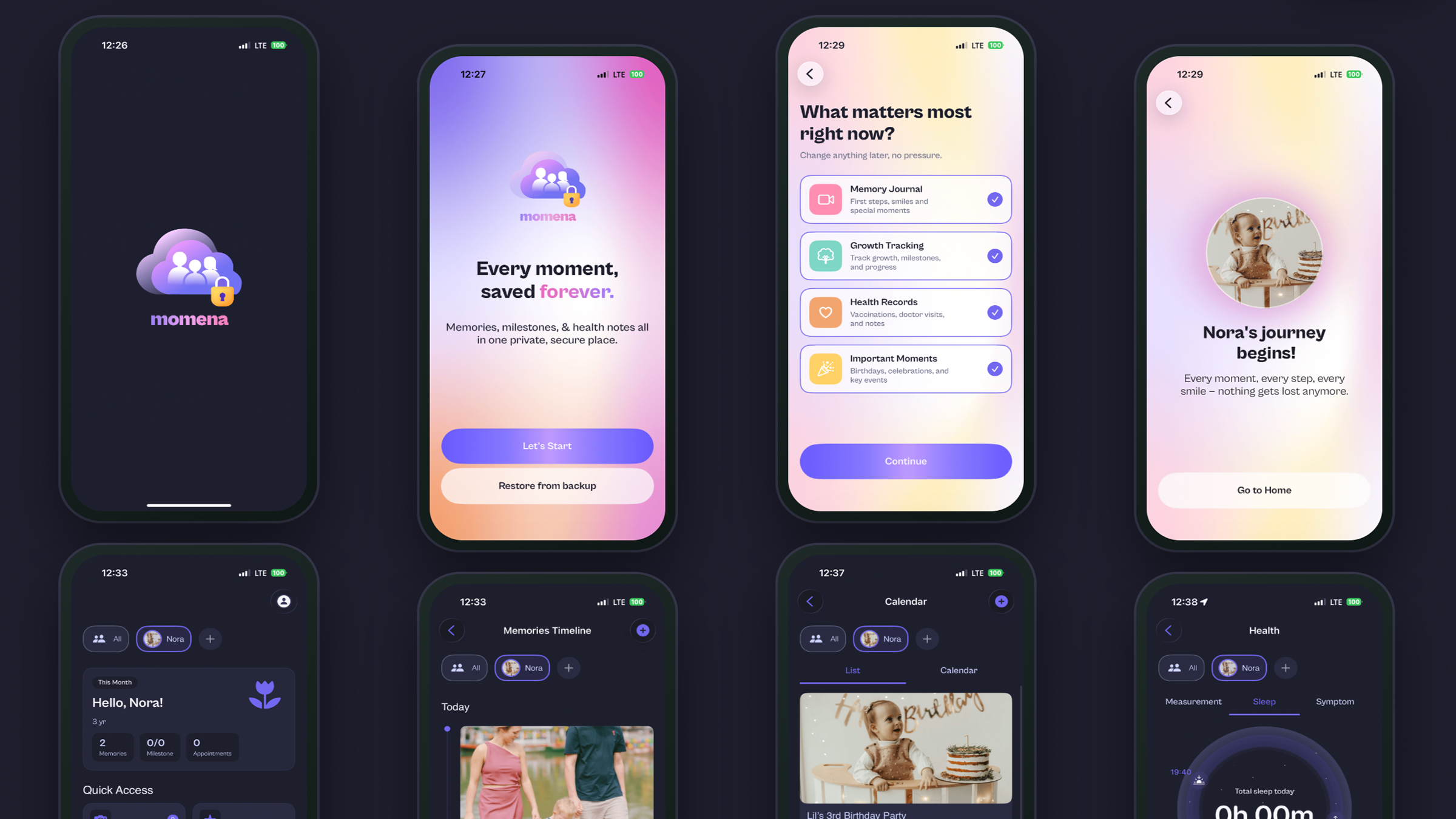Momena — screenshot